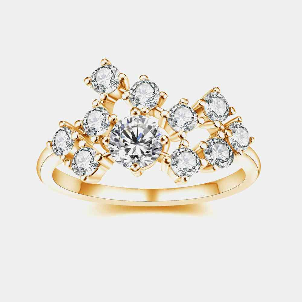 1.2 Carat Moissanite 925 Sterling Silver Ring - Stormyjay