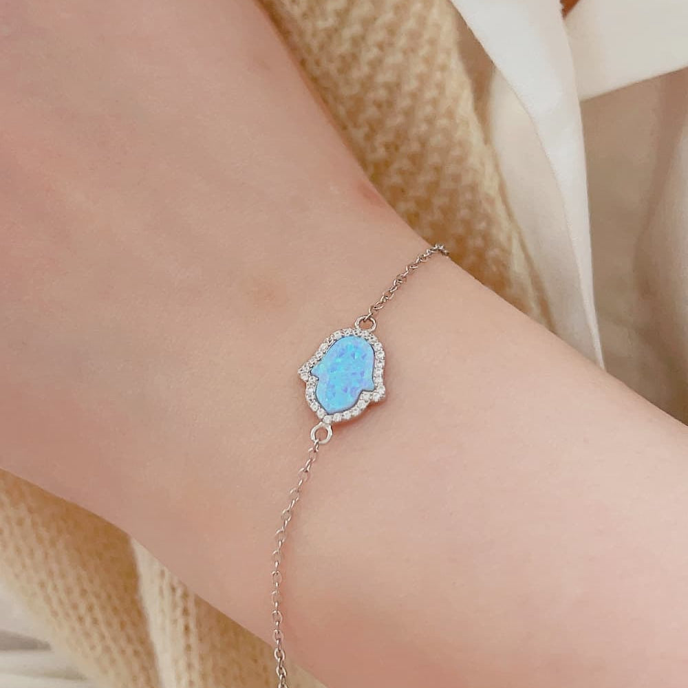 Opal 925 Sterling Silver Bracelet - Stormyjay