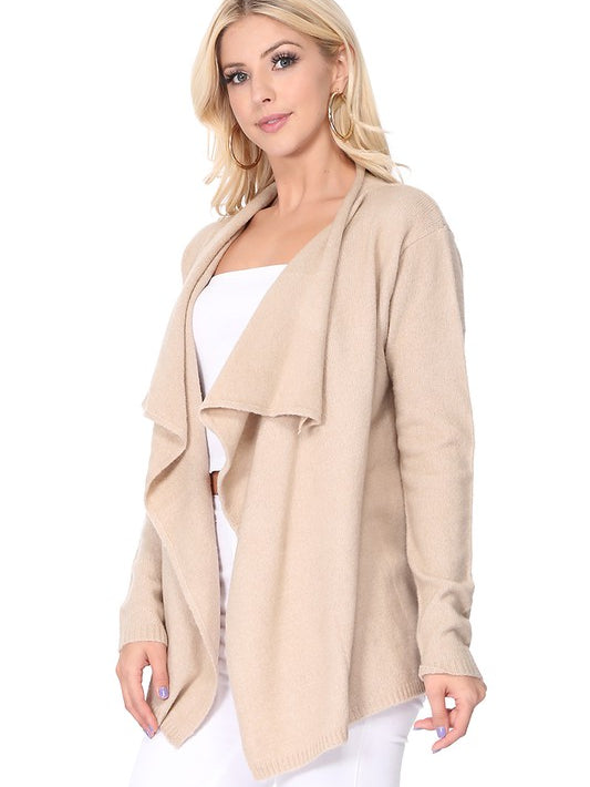 Draped Stylish Cape Sweater Cardigan - Stormyjay
