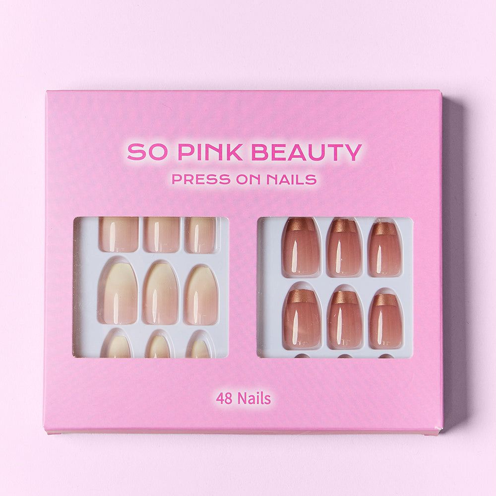 SO PINK BEAUTY Press On Nails 2 Packs - Stormyjay
