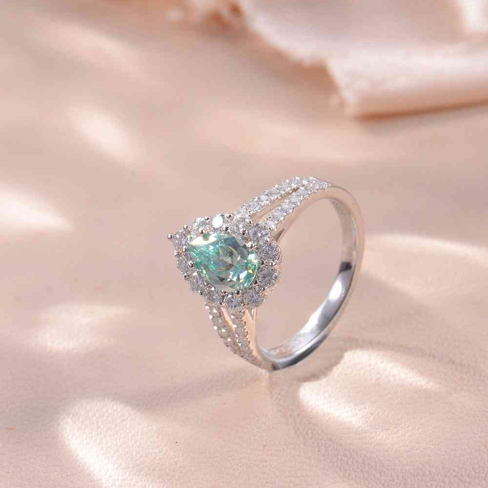 1 Carat Moissanite 925 Sterling Silver Ring - Stormyjay