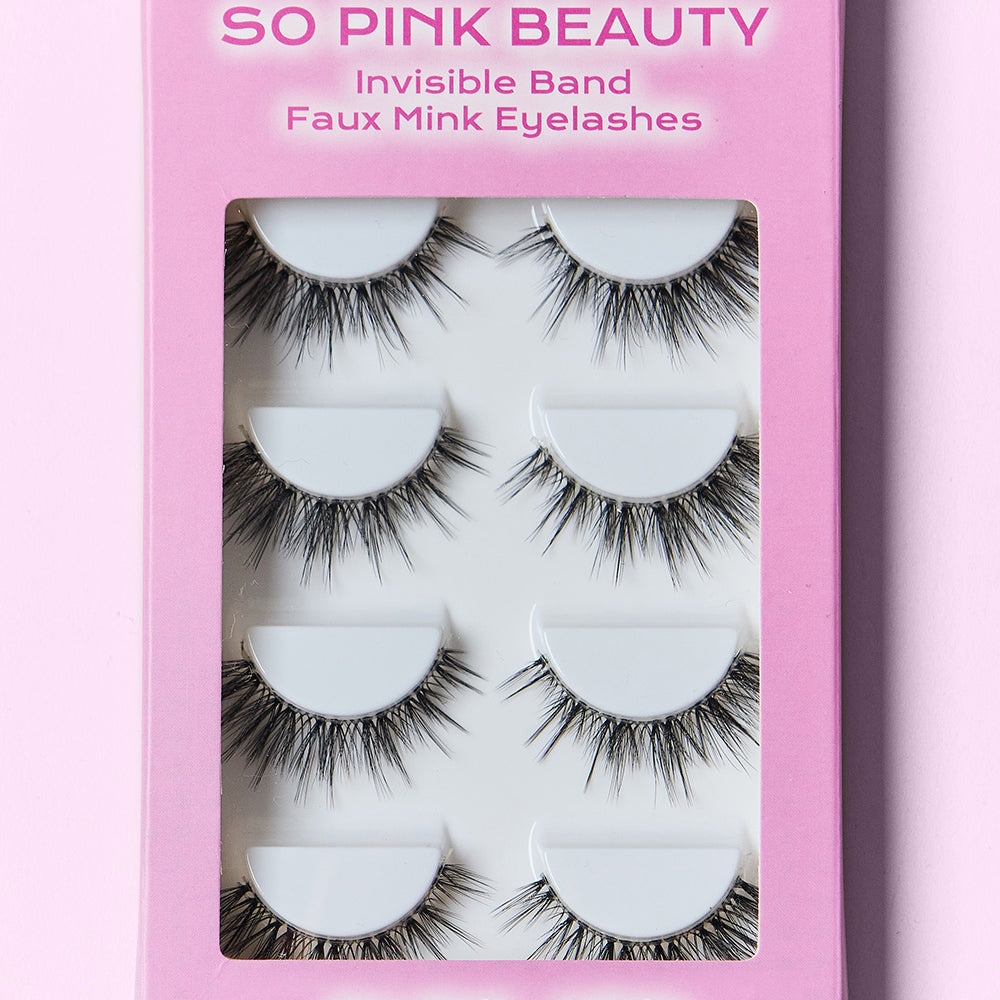 SO PINK BEAUTY Faux Mink Eyelashes 5 Pairs - Stormyjay