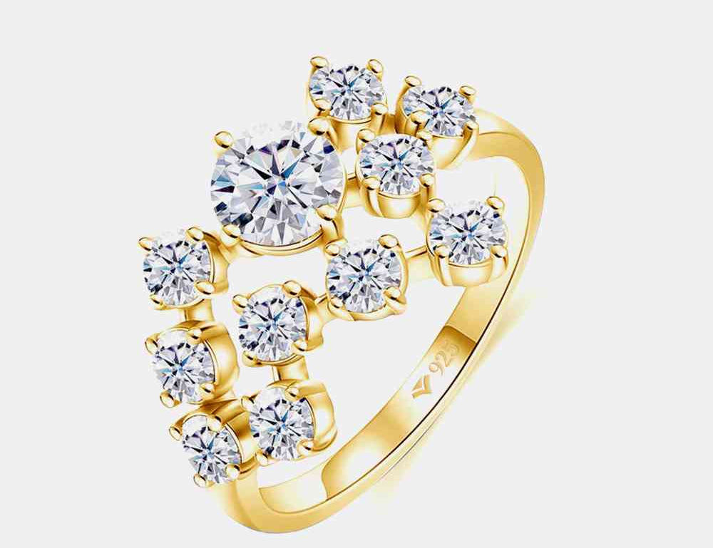 1.2 Carat Moissanite 925 Sterling Silver Ring - Stormyjay