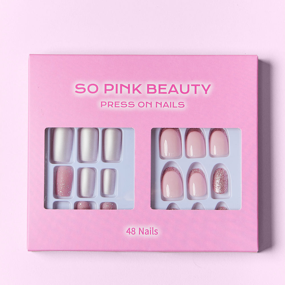 SO PINK BEAUTY Press On Nails 2 Packs - Stormyjay