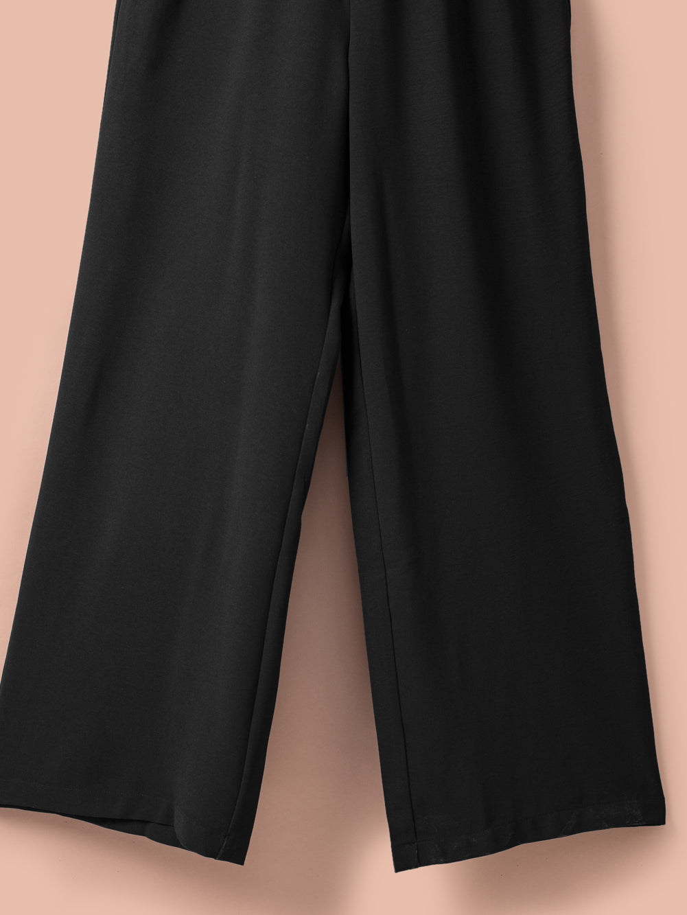 Apricot Smocked Ruffle Strap Pocket Wide Leg Jumpsuit - Stormyjay