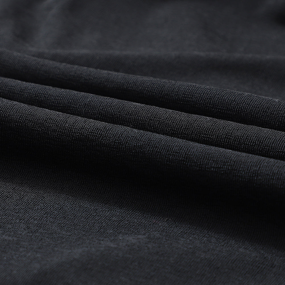 Black  Asymmetric One Shoulder Cutout Bodycon Dress - Stormyjay