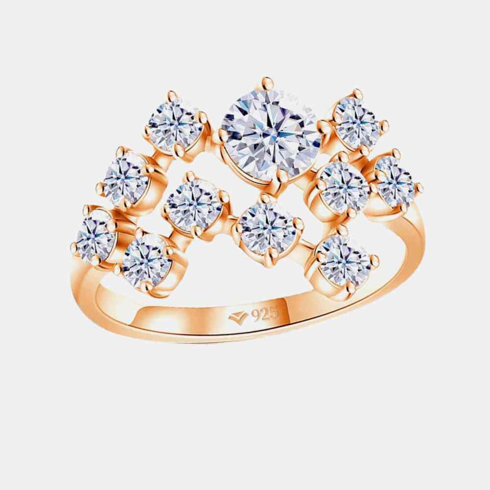 1.2 Carat Moissanite 925 Sterling Silver Ring - Stormyjay