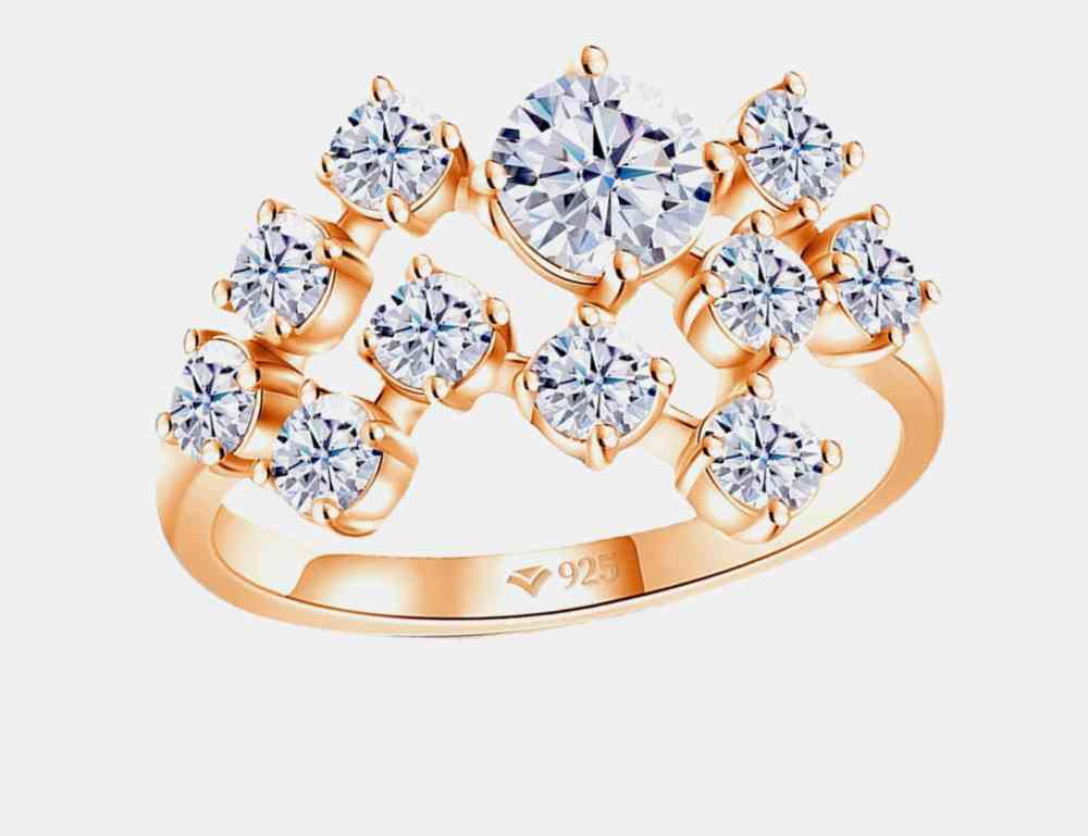 1.2 Carat Moissanite 925 Sterling Silver Ring - Stormyjay