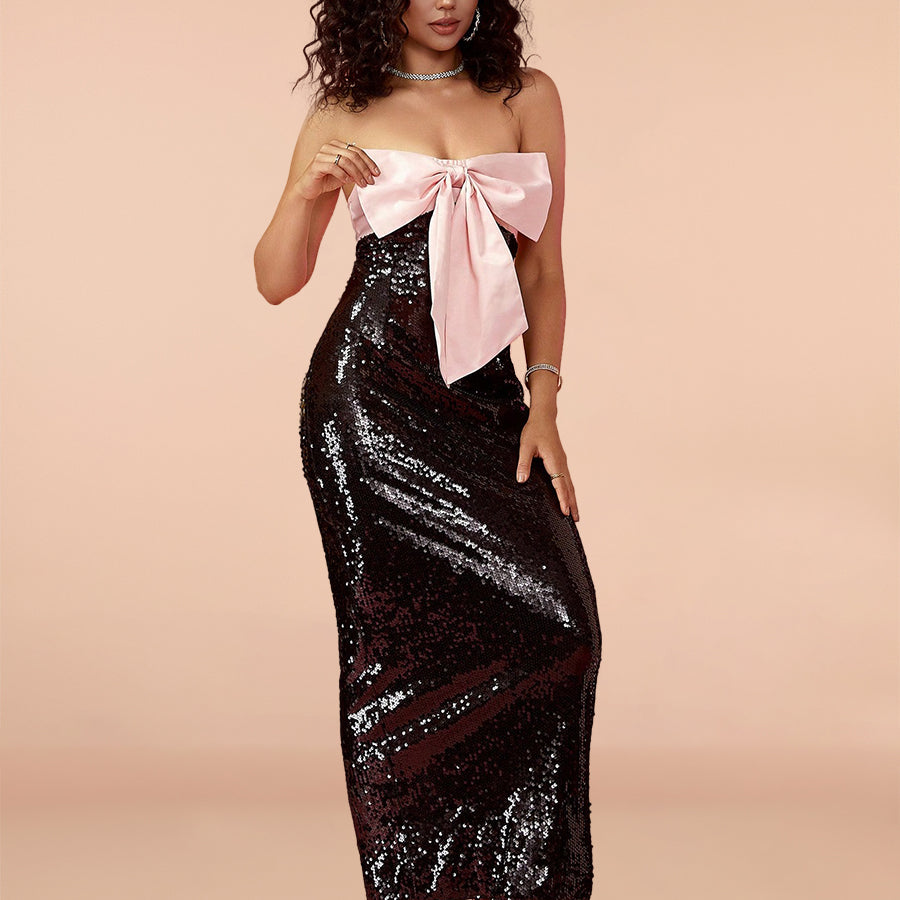 Party High Waisted Strapless Dress - Stormyjay