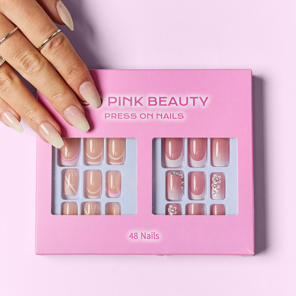 SO PINK BEAUTY Press On Nails 2 Packs - Stormyjay