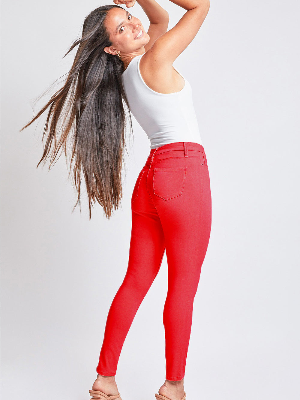 YMI Jeanswear Full Size Hyperstretch Mid-Rise Skinny Jeans - Stormyjay