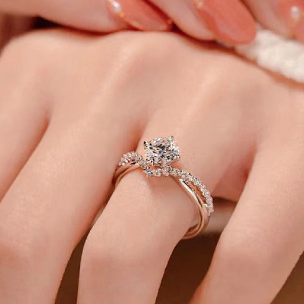 Bold Beauty 1 Carat Moissanite Heart-Shaped Ring - Stormyjay