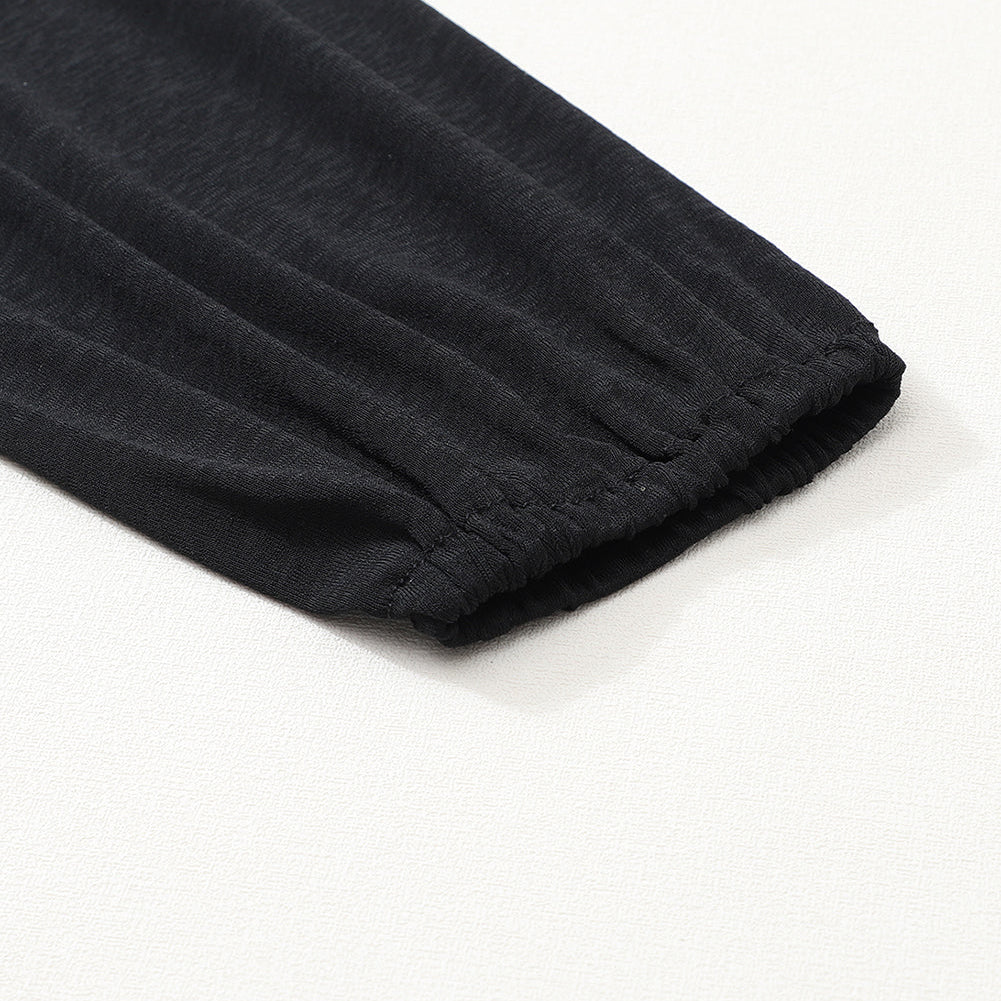 Black  Asymmetric One Shoulder Cutout Bodycon Dress - Stormyjay