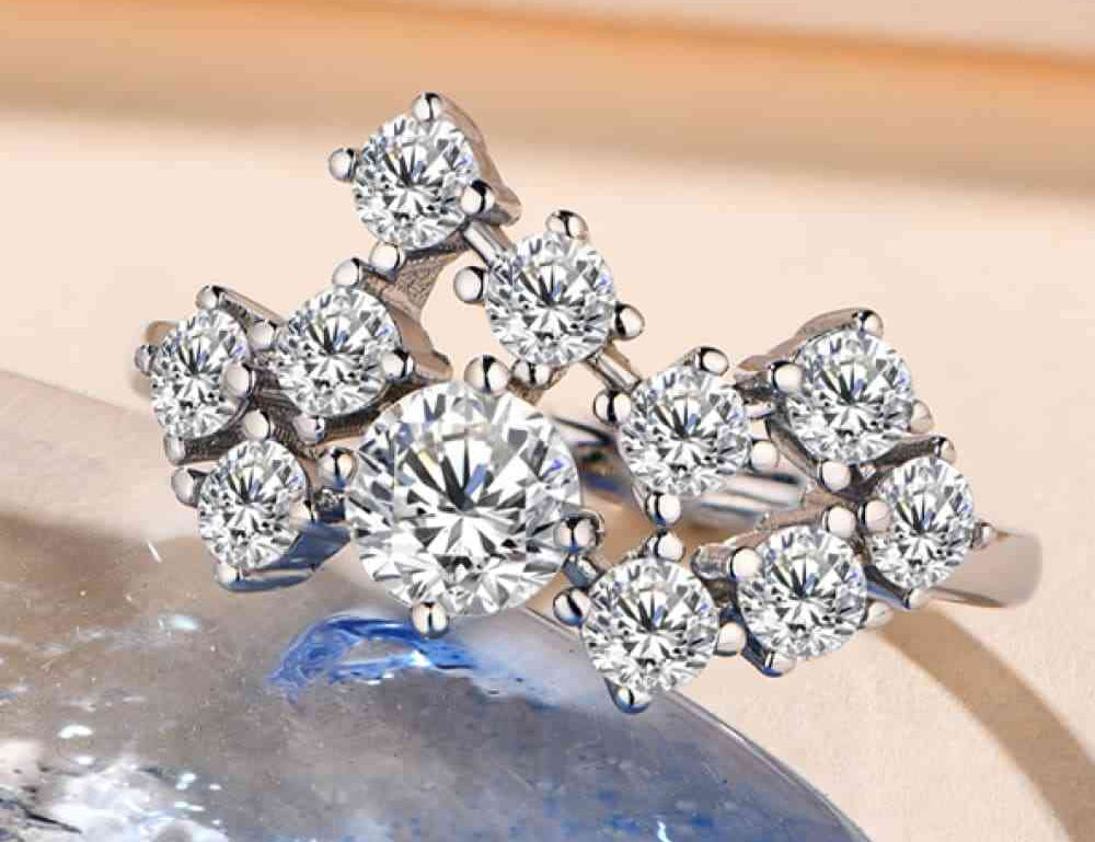 1.2 Carat Moissanite 925 Sterling Silver Ring - Stormyjay