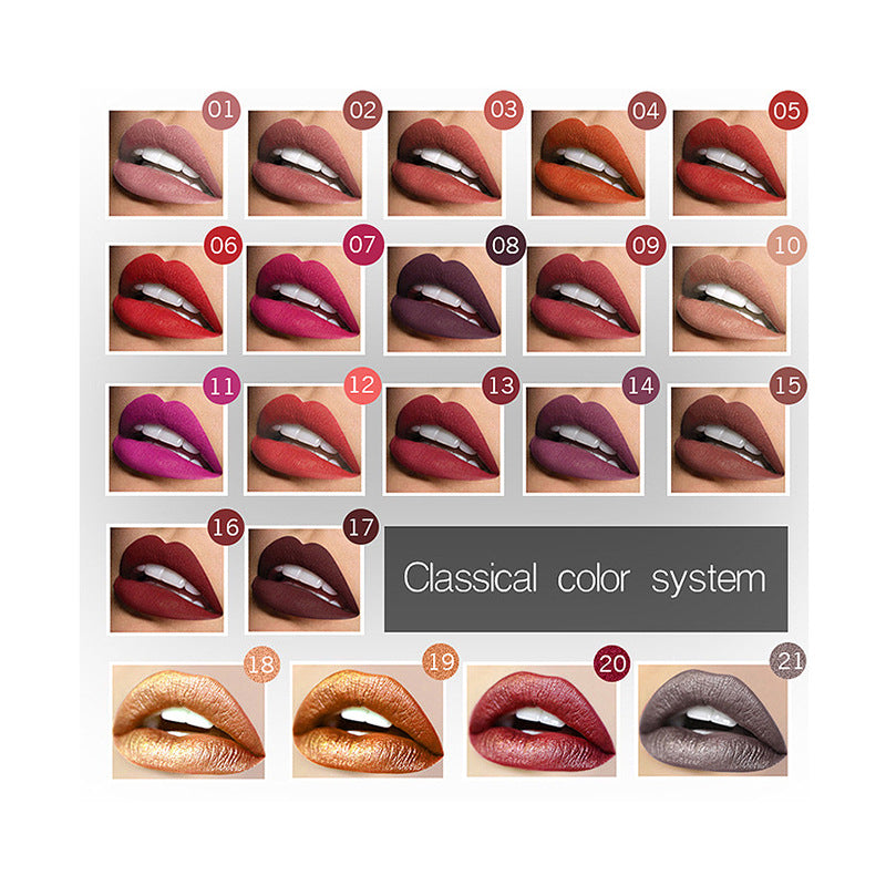 Makeup matte matte lip gloss lipstick - Stormyjay