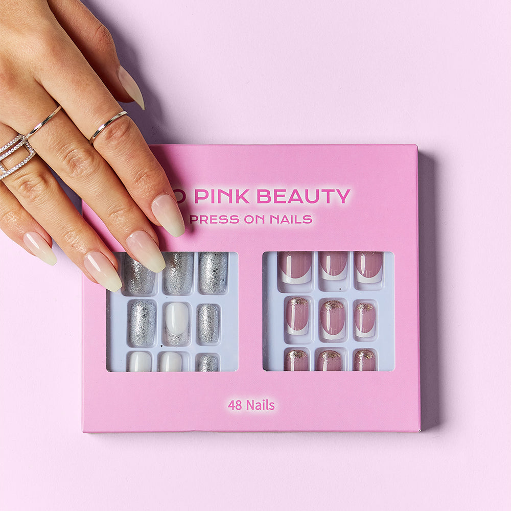 SO PINK BEAUTY Press On Nails 2 Packs - Stormyjay