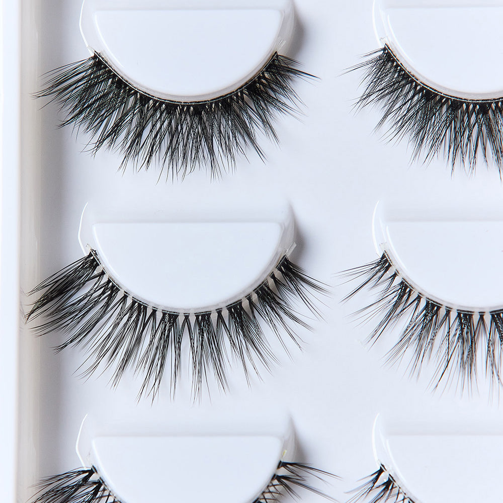 SO PINK BEAUTY Faux Mink Eyelashes Variety Pack 5 Pairs - Stormyjay