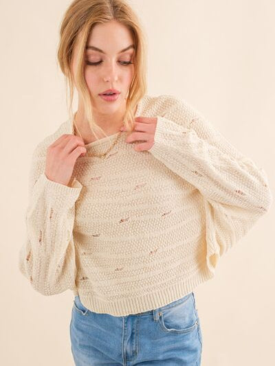 And The Why Dolman Sleeves Sweater - Stormyjay