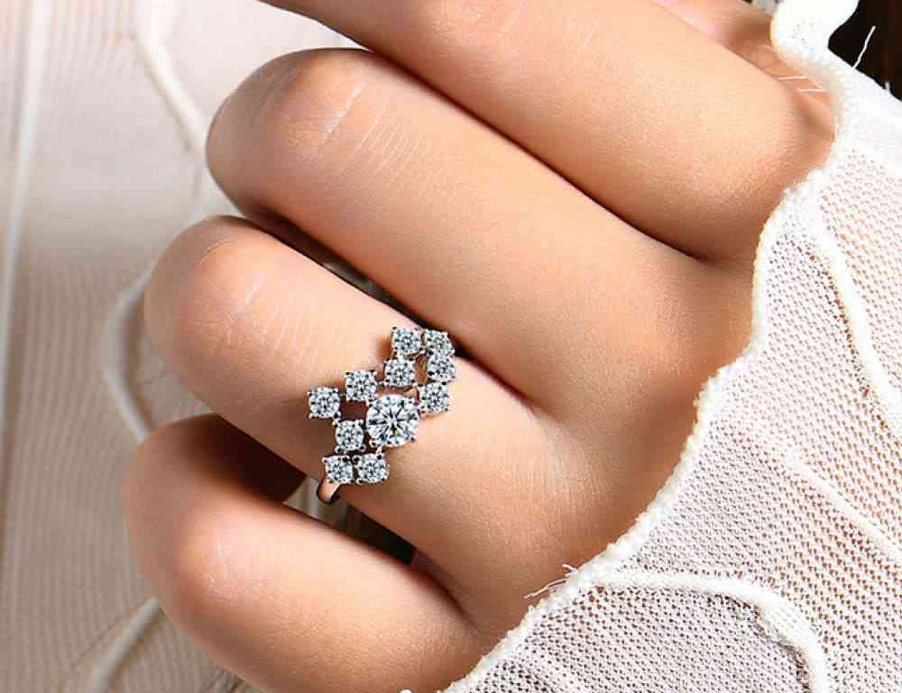 1.2 Carat Moissanite 925 Sterling Silver Ring - Stormyjay