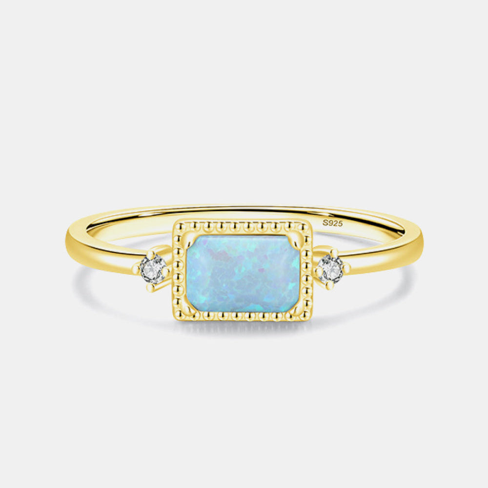 925 Sterling Silver Opal Ring - Stormyjay