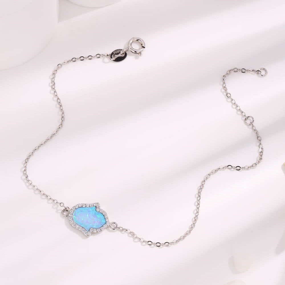 Opal 925 Sterling Silver Bracelet - Stormyjay