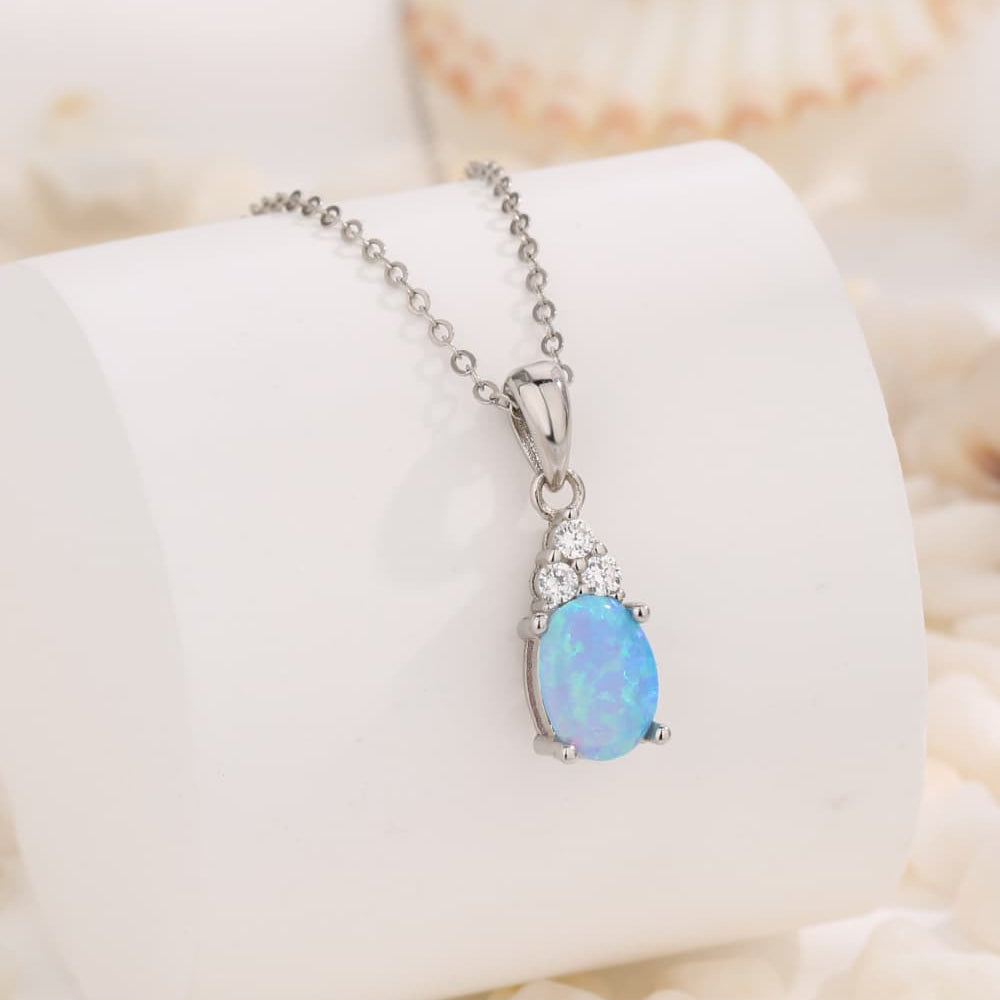 Find Your Center Opal Pendant Necklace - Stormyjay