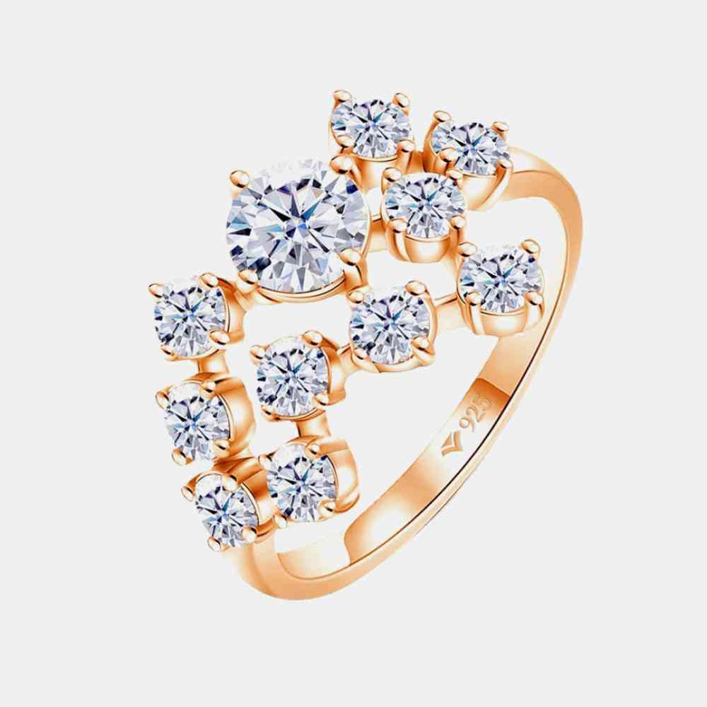 1.2 Carat Moissanite 925 Sterling Silver Ring - Stormyjay