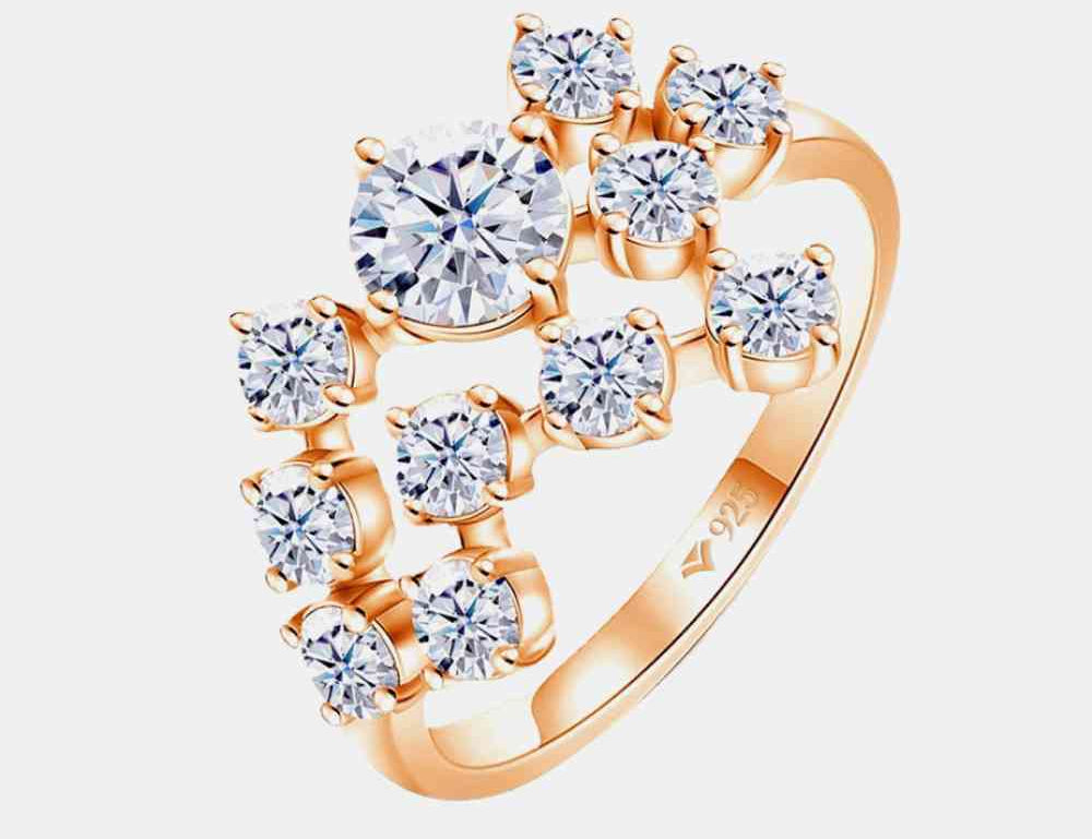 1.2 Carat Moissanite 925 Sterling Silver Ring - Stormyjay