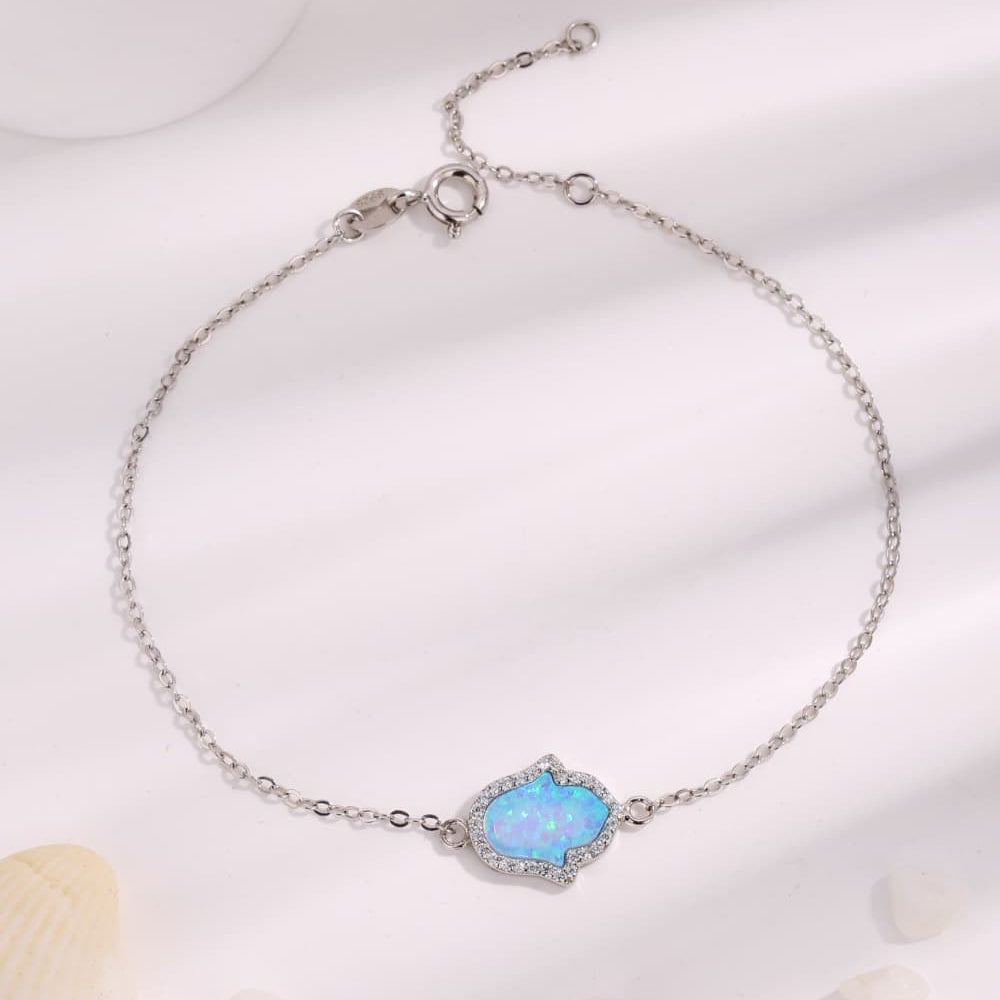 Opal 925 Sterling Silver Bracelet - Stormyjay