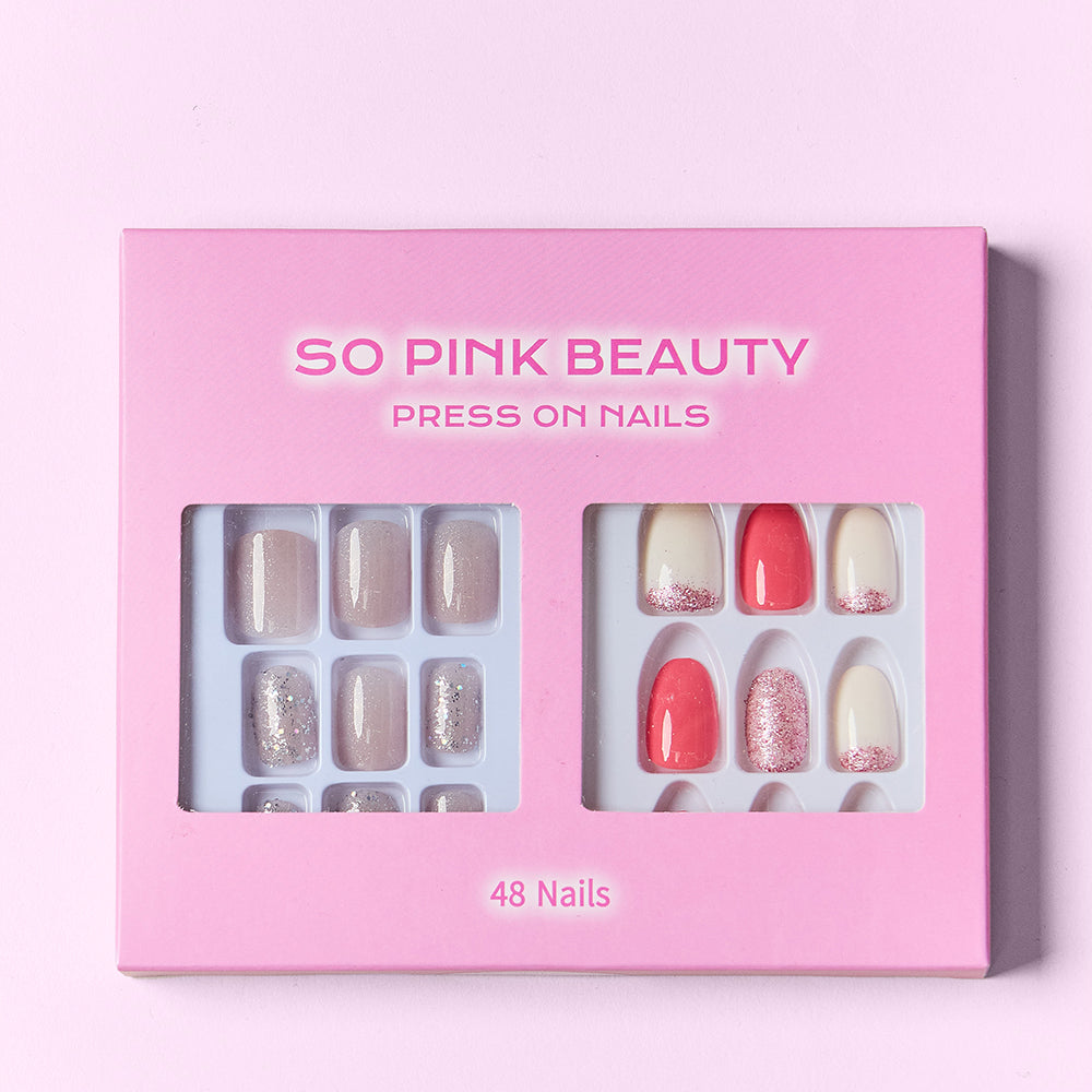 SO PINK BEAUTY Press On Nails 2 Packs - Stormyjay