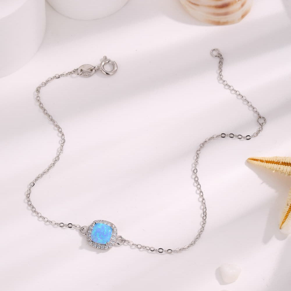 Opal Platinum-Plated Bracelet - Stormyjay