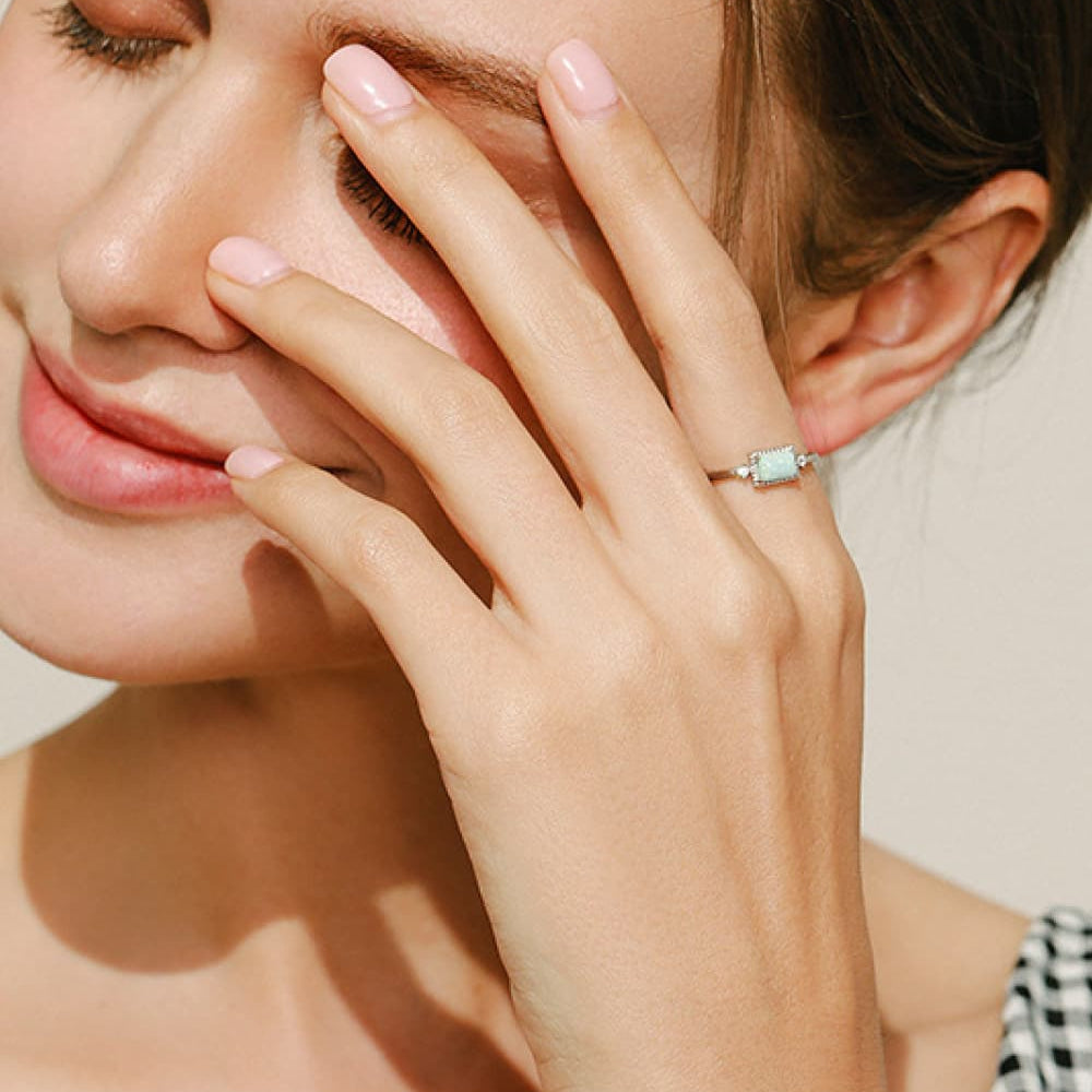 925 Sterling Silver Opal Ring - Stormyjay