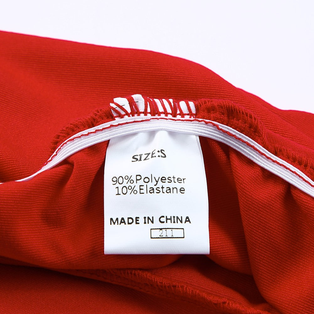 Fiery Red Long Sleeves Wrap V Neck Ruched Sheath Bodycon Dress - Stormyjay