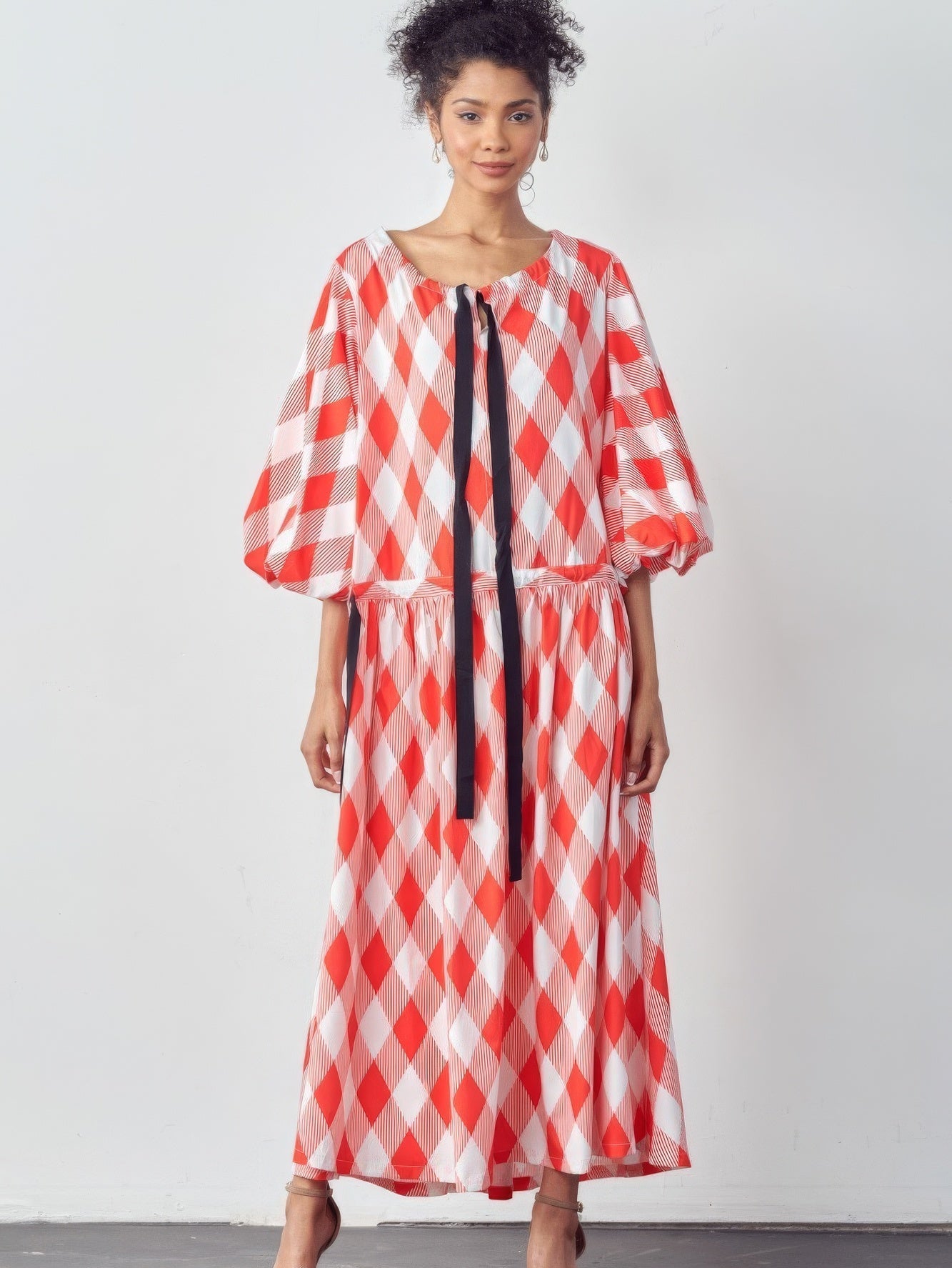 Balloon Sleeves Very Over Fit Pocketed Dress - Stormyjay