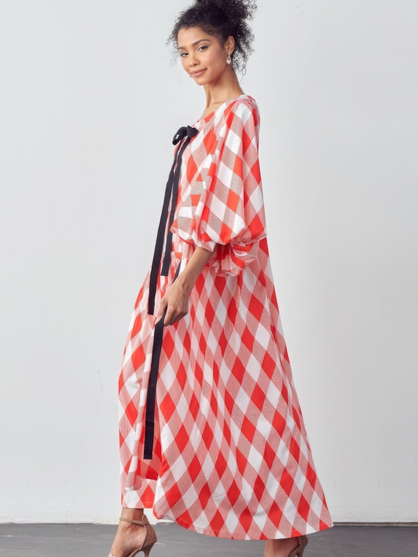 Balloon Sleeves Very Over Fit Pocketed Dress - Stormyjay