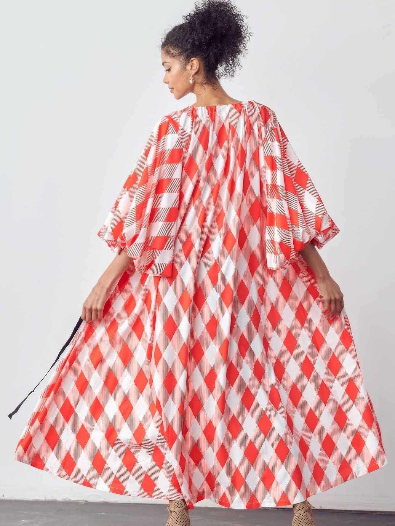 Balloon Sleeves Very Over Fit Pocketed Dress - Stormyjay