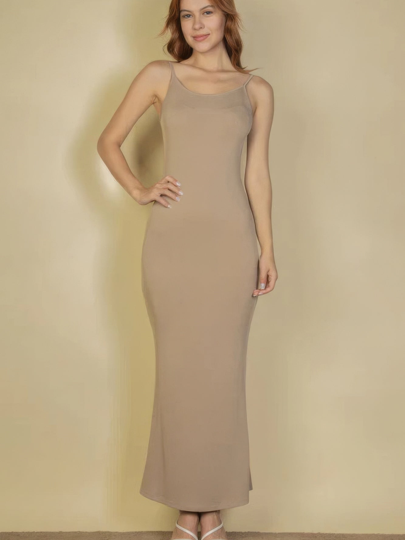 Ribbed Mermaid Hem Camisole Maxi Dress - Stormyjay
