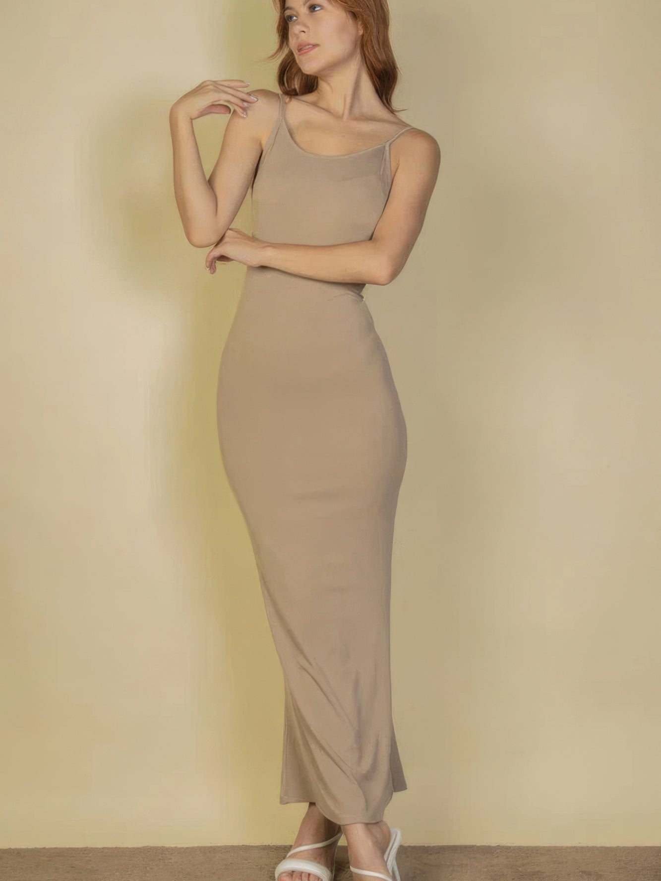 Ribbed Mermaid Hem Camisole Maxi Dress - Stormyjay
