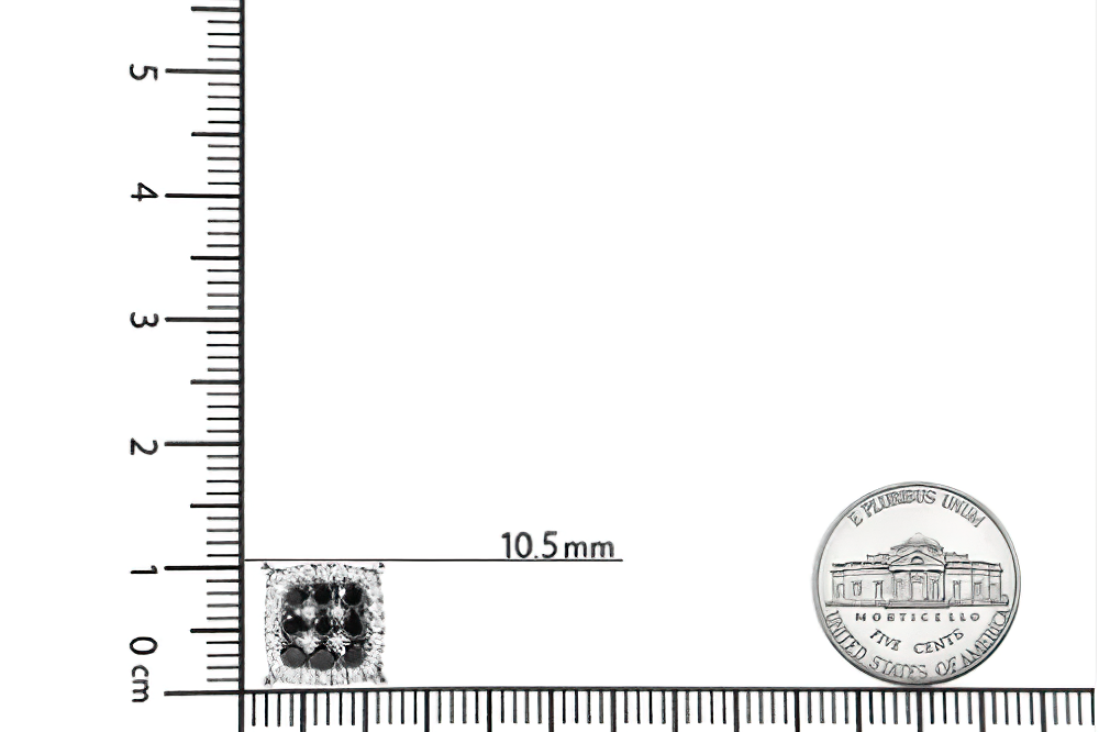 Men's 10K Yellow Gold 7/8 Cttw White and Black Treated Diamond Earring (Black / I-J Color, I2-I3 Clarity) - Stormyjay