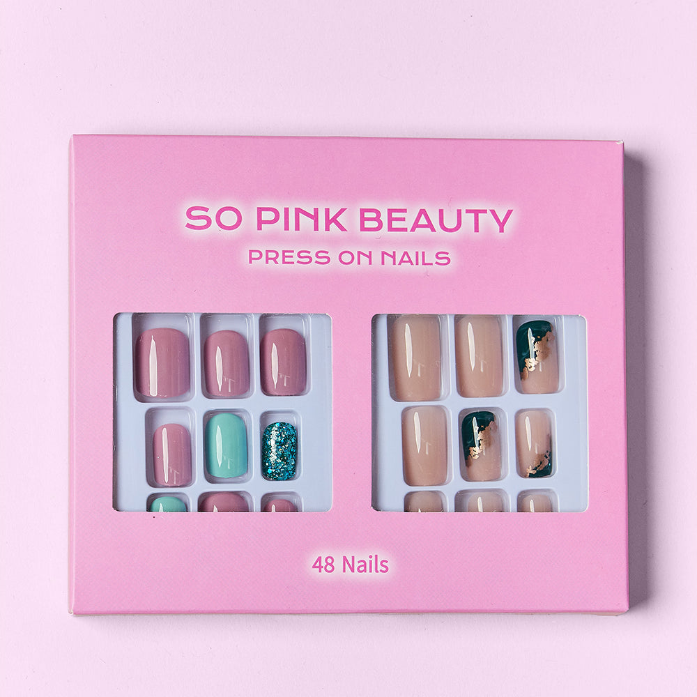 SO PINK BEAUTY Press On Nails 2 Packs - Stormyjay