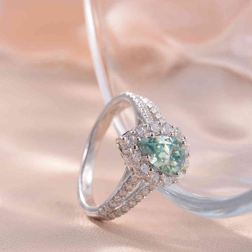 1 Carat Moissanite 925 Sterling Silver Ring - Stormyjay