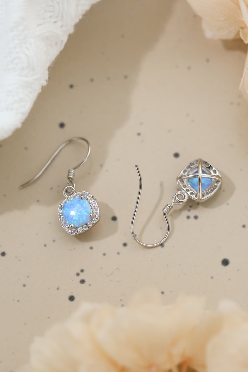 Opal Square Drop Earrings - Stormyjay