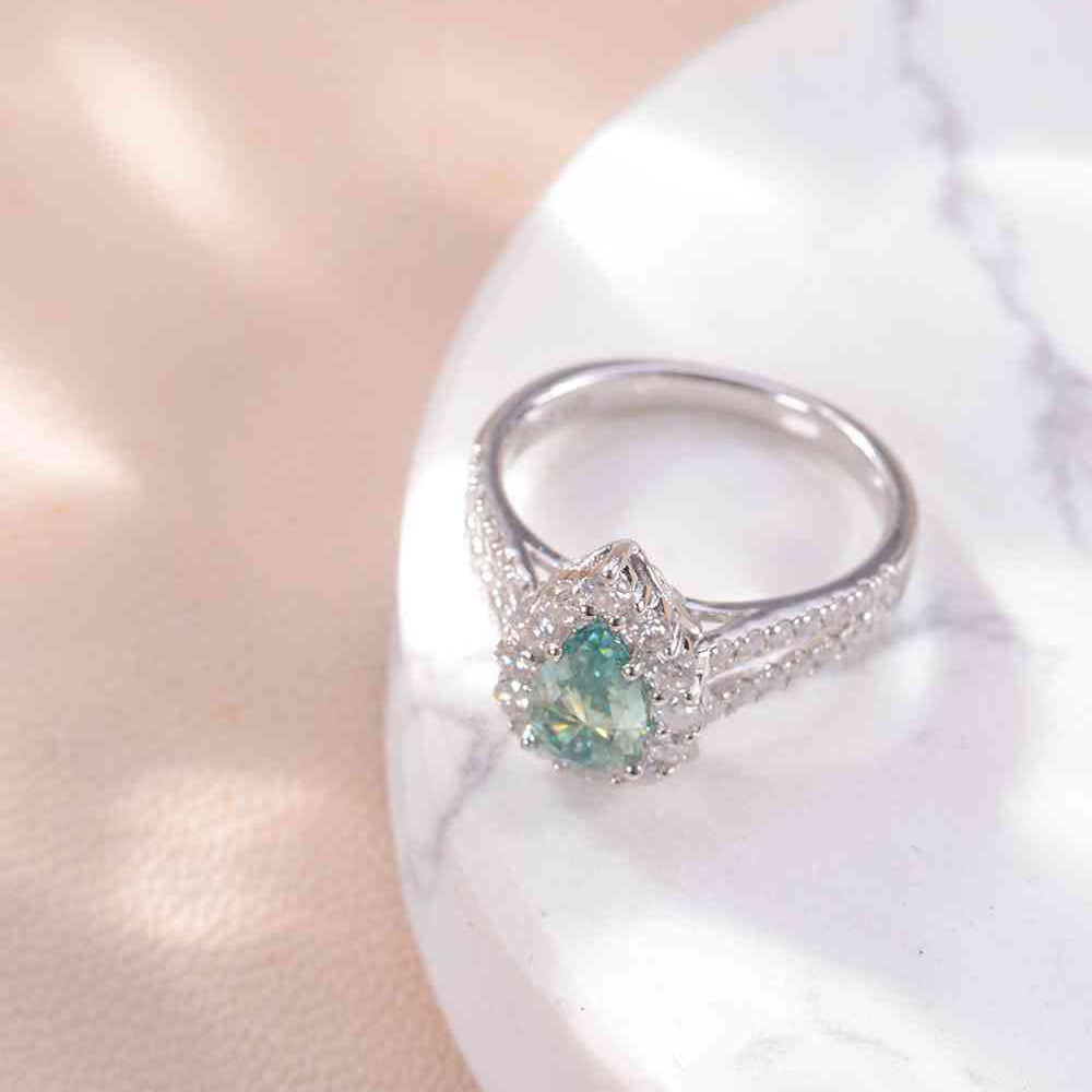 1 Carat Moissanite 925 Sterling Silver Ring - Stormyjay