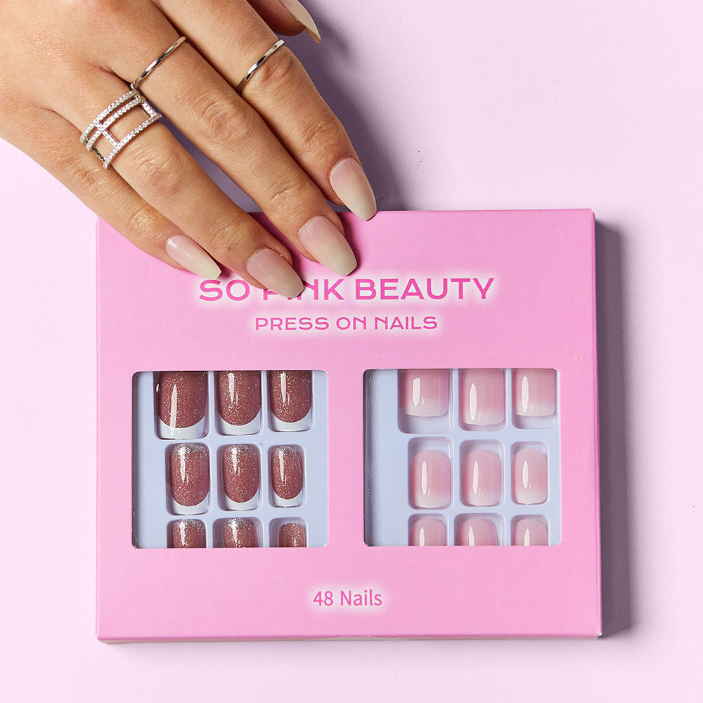 SO PINK BEAUTY Press On Nails 2 Packs - Stormyjay