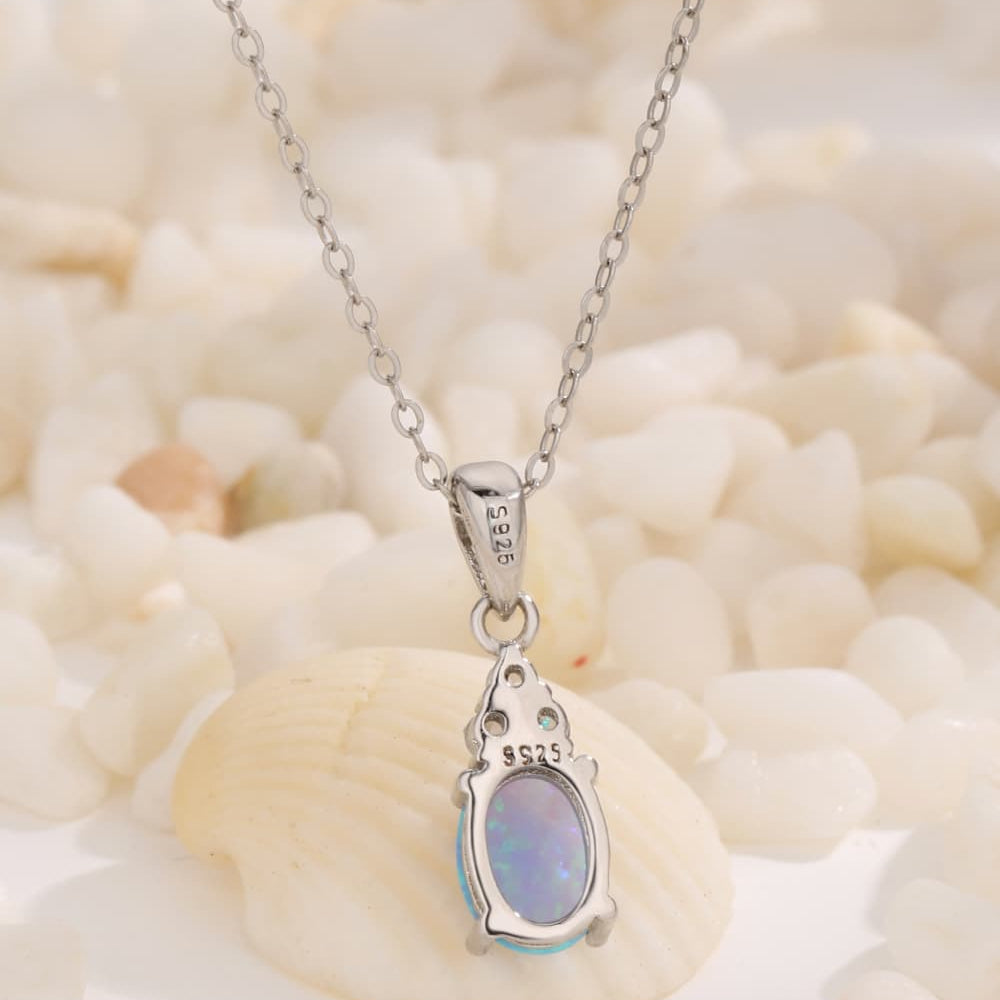 Find Your Center Opal Pendant Necklace - Stormyjay