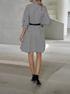 Women's Oversized Striped Shirt Dress Long Sleeve
 HTHZPD4KC2 - Stormyjay