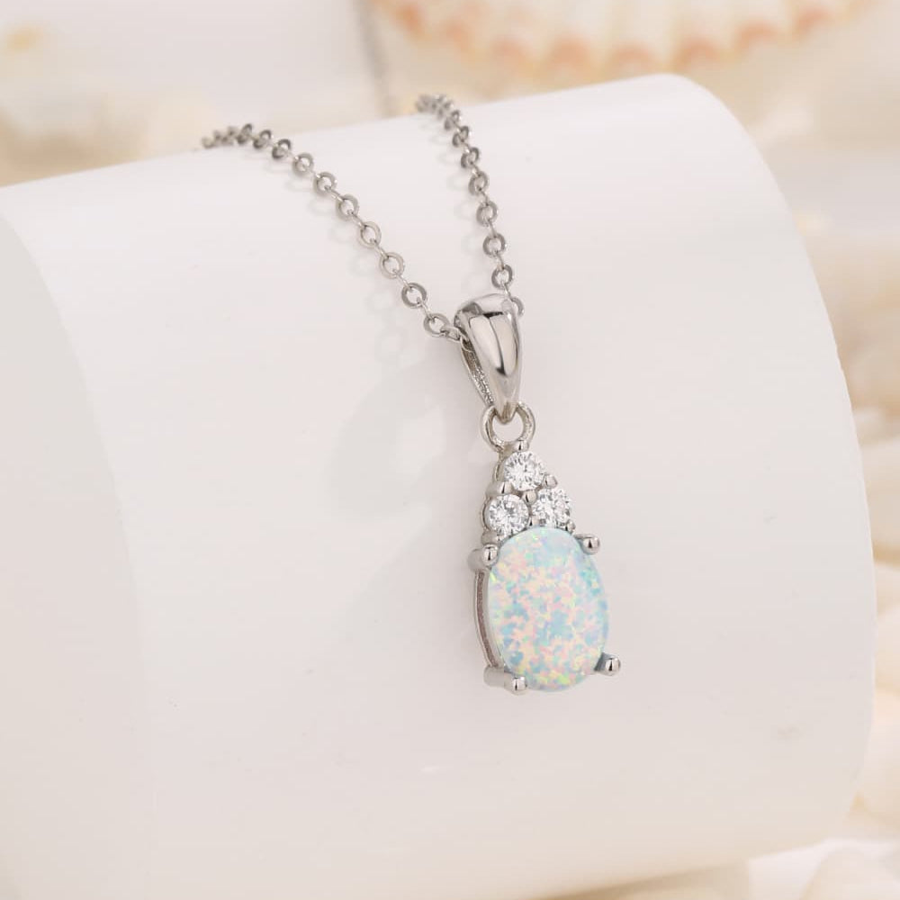 Find Your Center Opal Pendant Necklace - Stormyjay