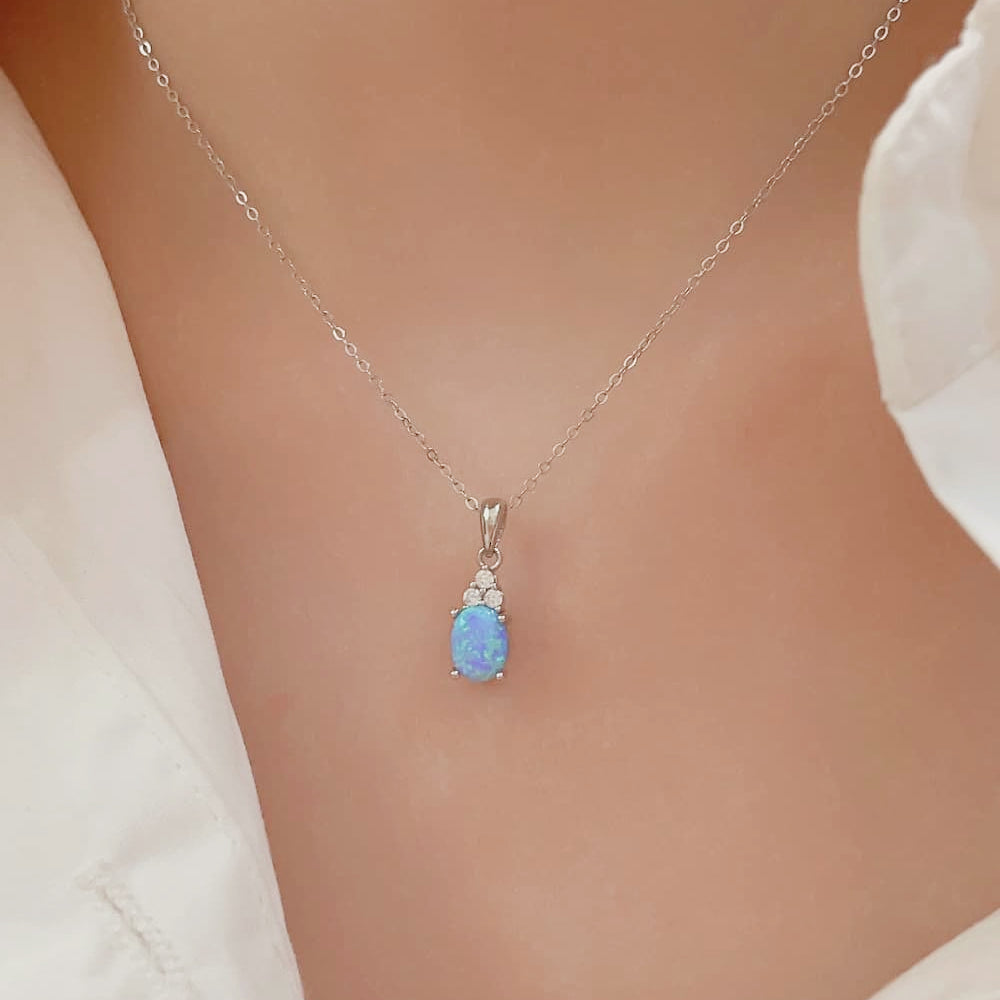 Find Your Center Opal Pendant Necklace - Stormyjay