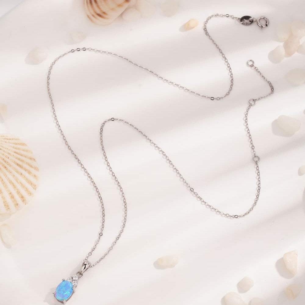 Find Your Center Opal Pendant Necklace - Stormyjay