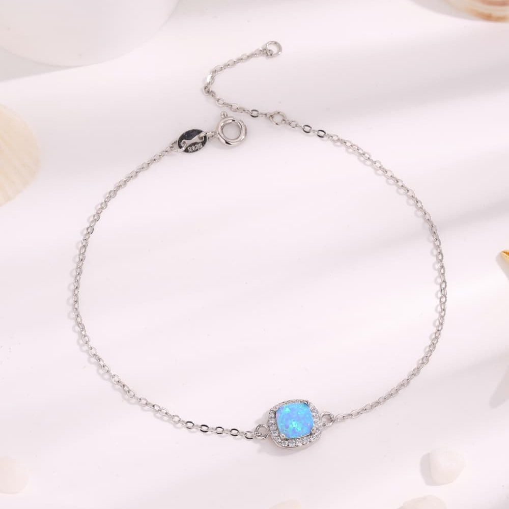 Opal Platinum-Plated Bracelet - Stormyjay